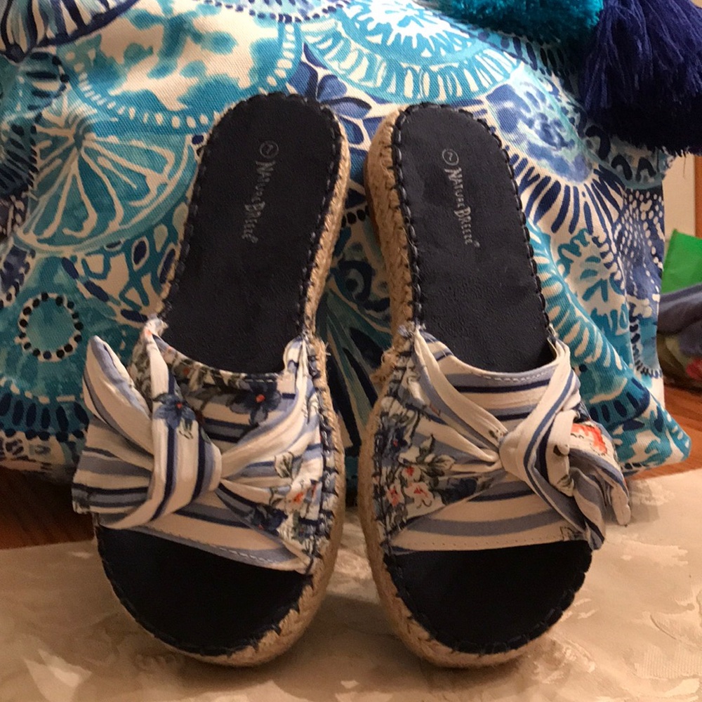 NWT natural breeze espadrille sandals